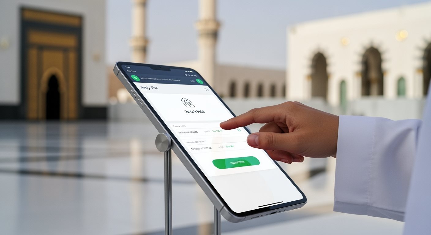 Electronic Umrah visa application on Nusuk platform